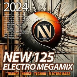 VA - New 125 Electro Megamix (2024) MP3 скачать торрент альбом